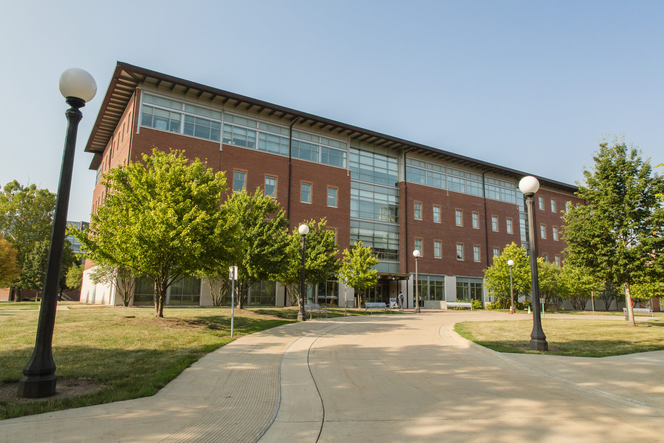 Daytime photograph of the National Center for Supercomputing Applications building on the University of Illinois campus