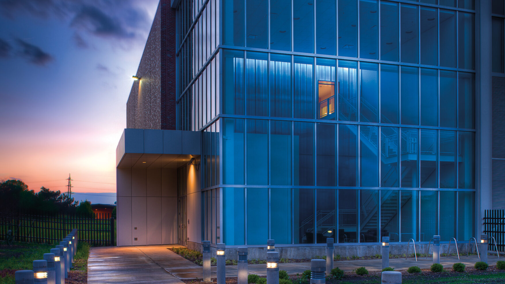 An exterior photo of NCSA's National Petascale Computing Facility