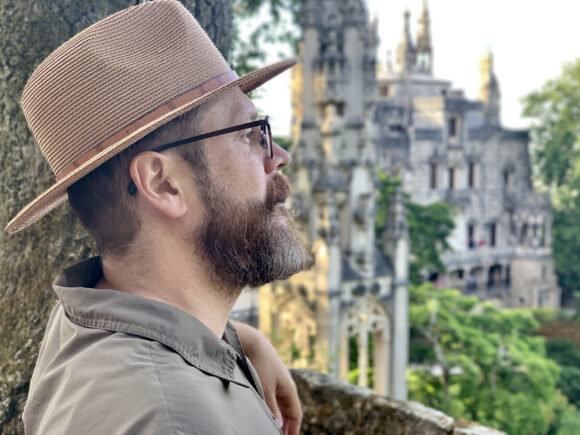 A picture of JD at the Castle of Quinta da Regaleira in Sintra, Portugal