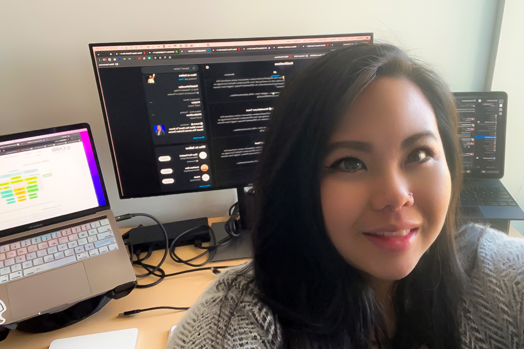 Sophie Bui at her desk