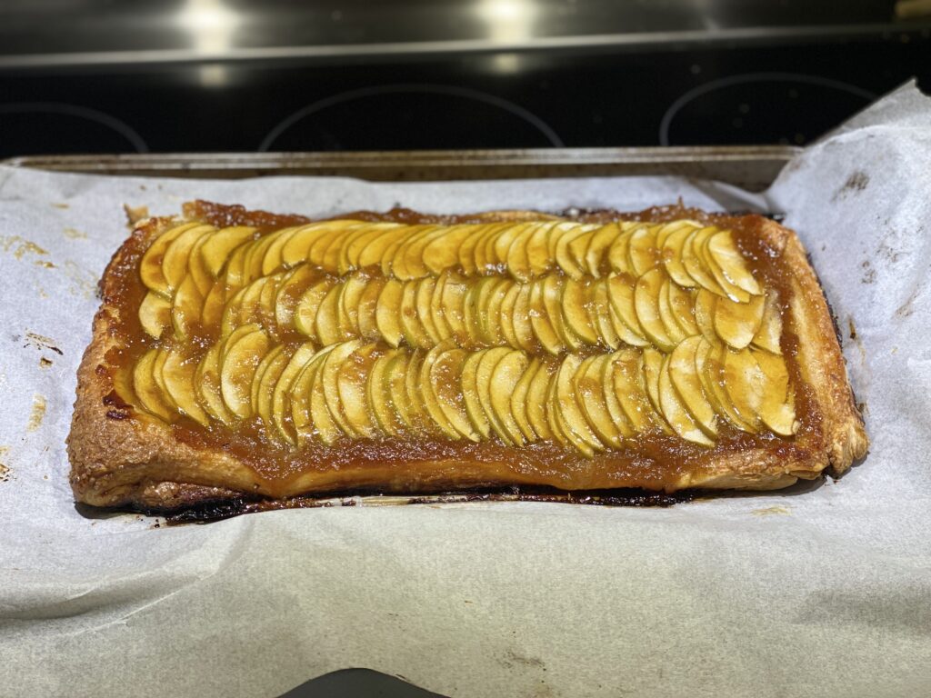 A homemade apple tart