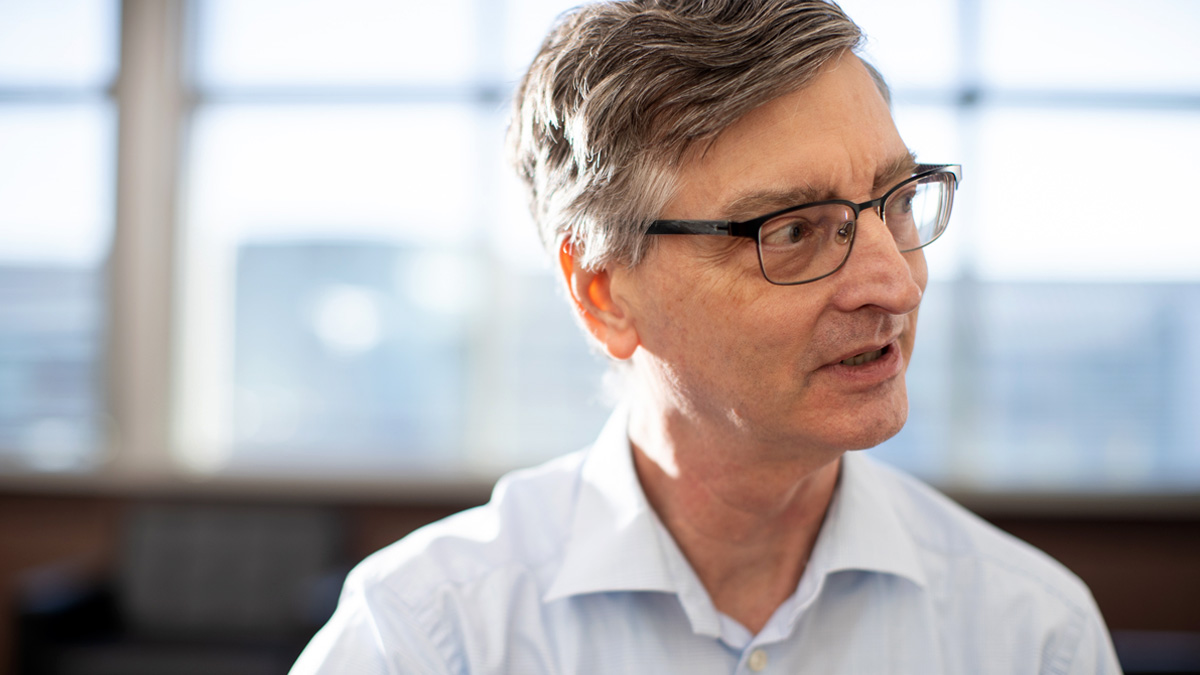 Close-up photograph of Director Bill Gropp looking off frame to the right while speaking.