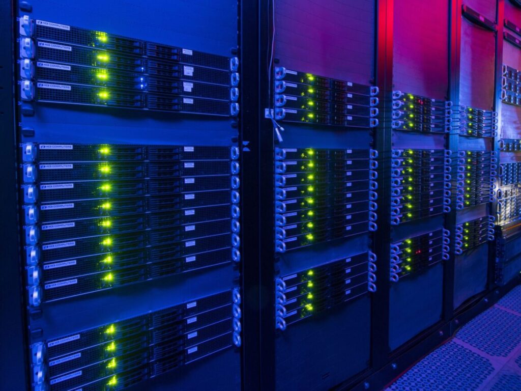 Lattice Quantum Chromodynamics (LQCD) cluster at Fermilab&rsquo;s Grid Computing Center. Original public domain image from Flickr