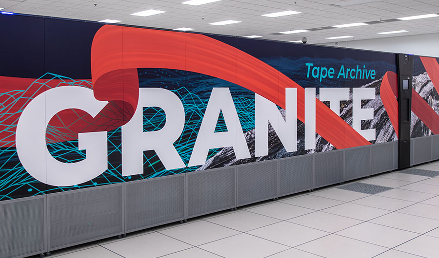 A picture of the Granite Tape Storage machine.